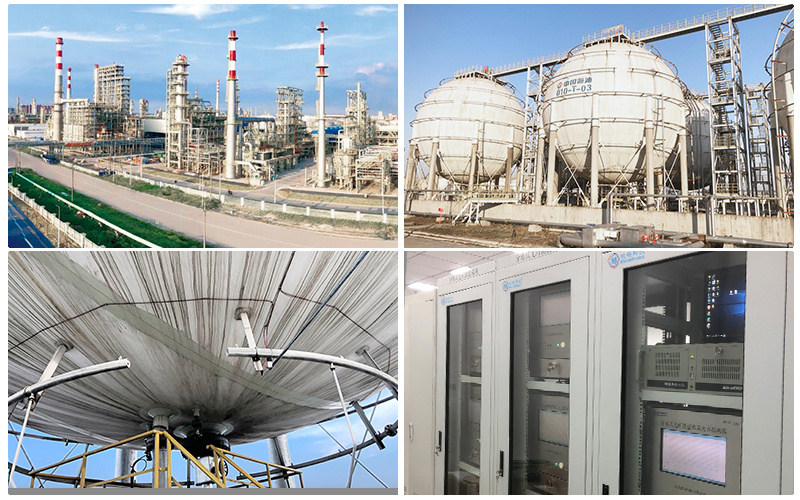 中海油（泰州）LNG球型罐區(qū)安全監(jiān)測系統(tǒng)